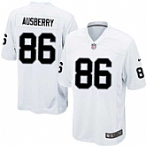 Nike Men & Women & Youth Raiders #86 Ausberry White Team Color Game Jersey,baseball caps,new era cap wholesale,wholesale hats